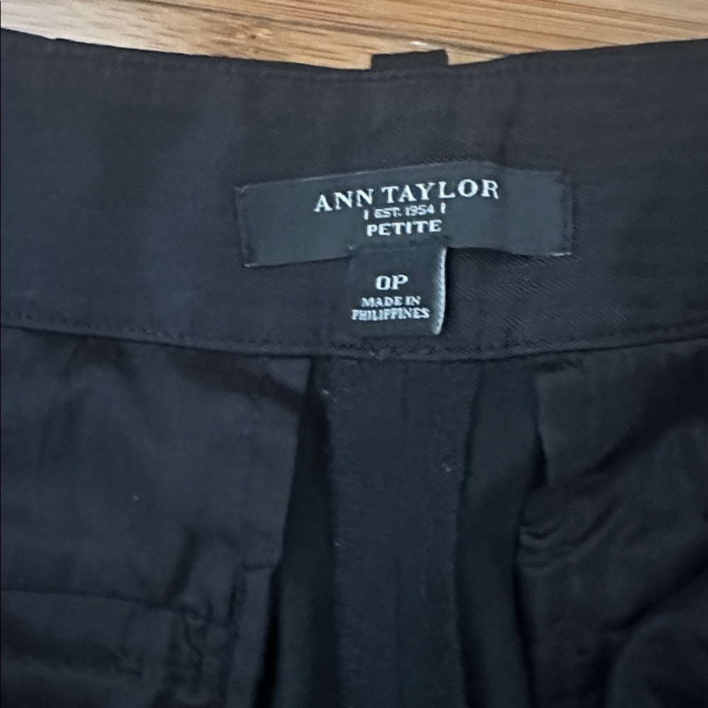 Ann Taylor Petite 0P Black Blazer and pants set– Classic Tailored Suiting - Picture 8 of 11